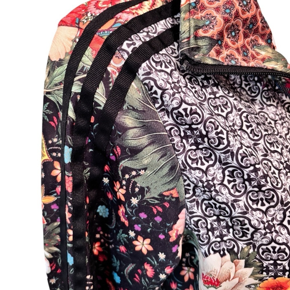 Adidas Originals Jardim Agharta Farm Firebird Floral Track Jacket Black Sz S - Picture 8 of 11